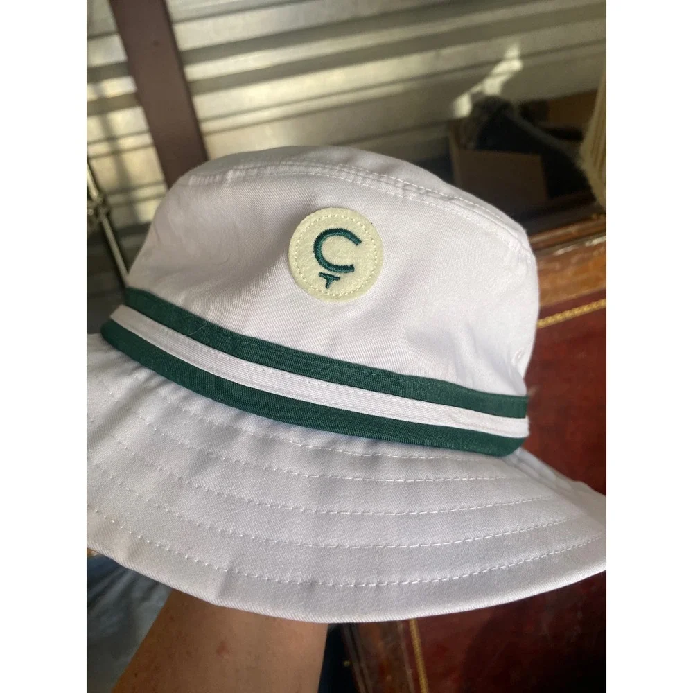 Public Drip Cleeks Brooklyn White Green Striped Bucket Hat L/XL Mens Womens - Picture 2 of 4